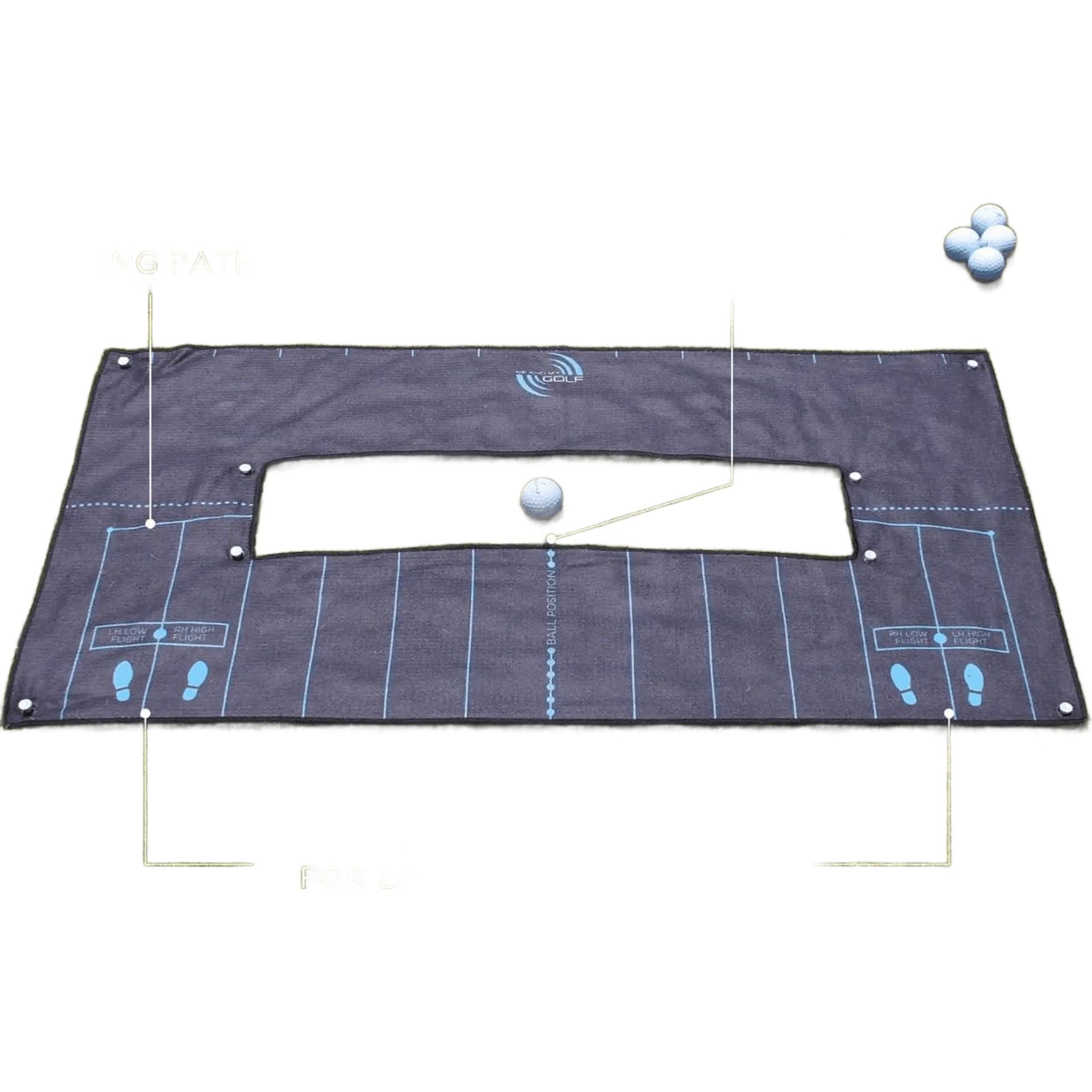 Me and My Golf Ball Striker Alignment Towel