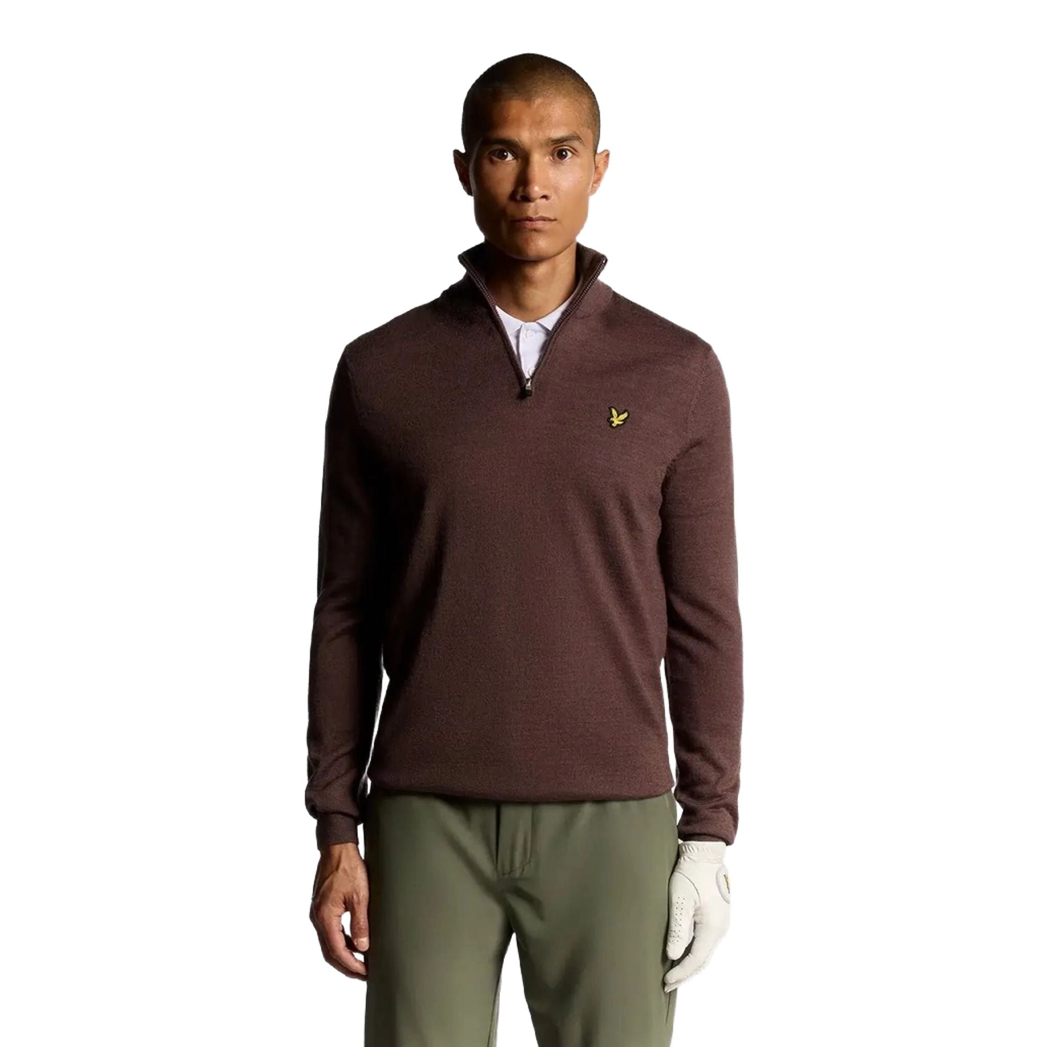 Pánský svetr Lyle & Scott se 1/4 zipem