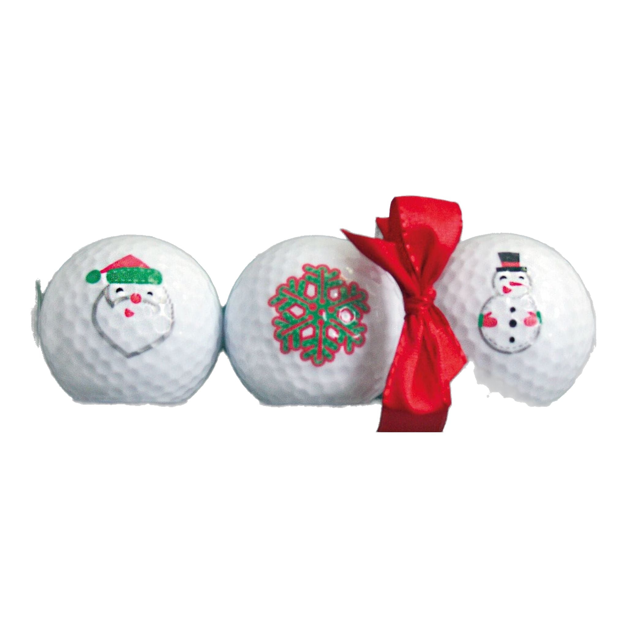 Sportiques Golfgeschenke Nikolaus-Schneeflocken-Schneemann Golfbälle