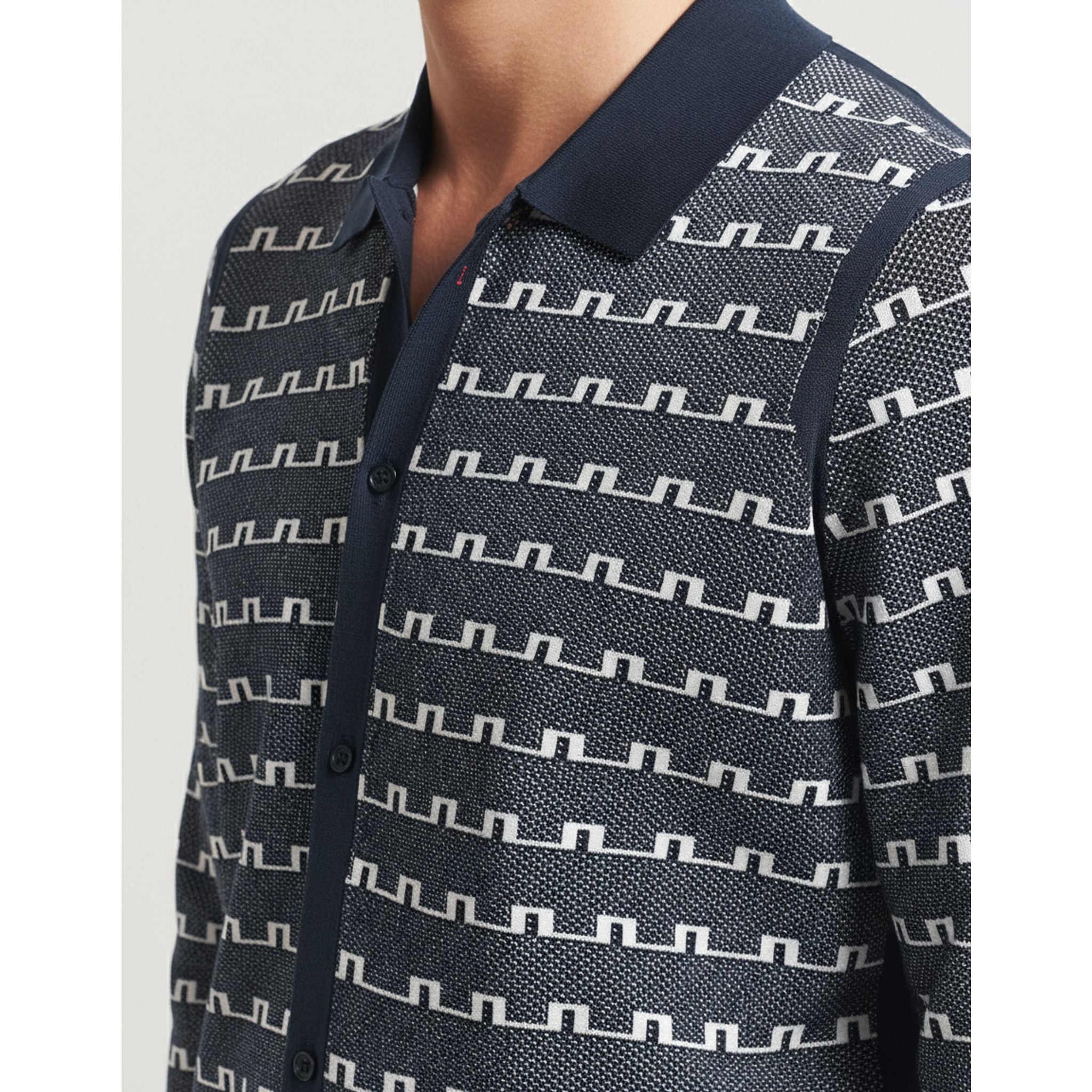 J. Lindeberg Polo 3D Bridge Monogram Herren