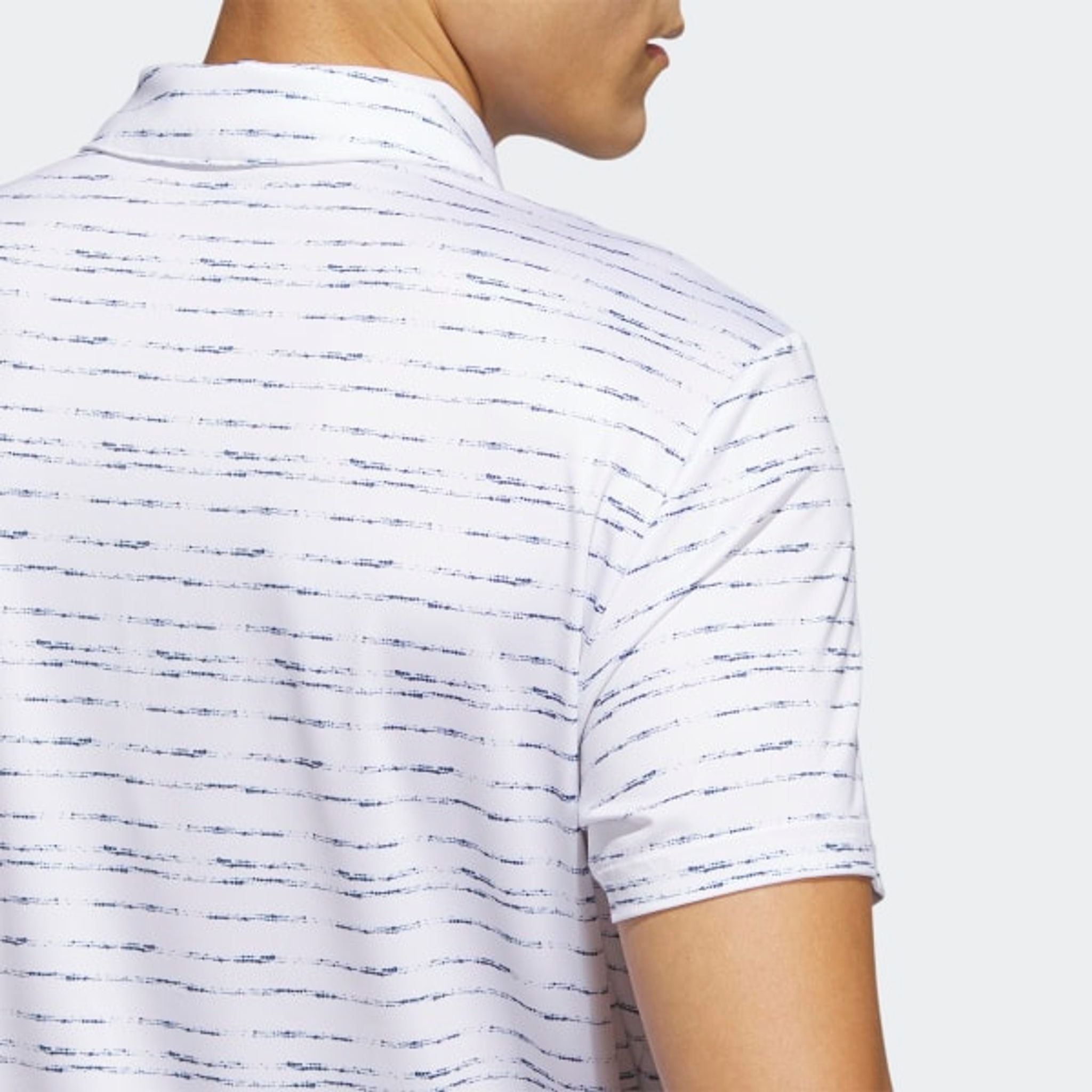 Adidas Stripe Zip Polo Herren Weiß Herren